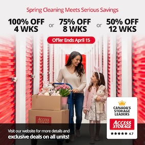 Access Storage - Winnipeg St. Boniface Promotion